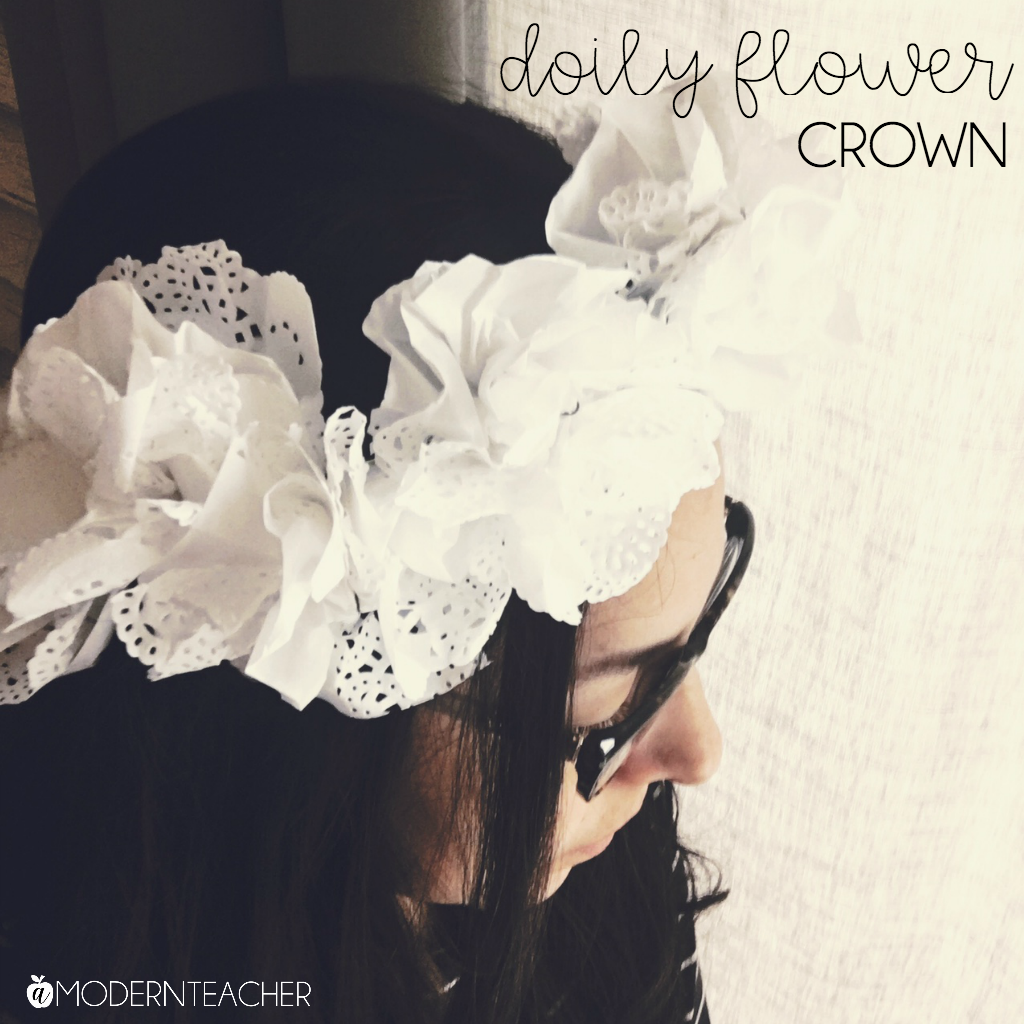 DIY Doily Flower Crown